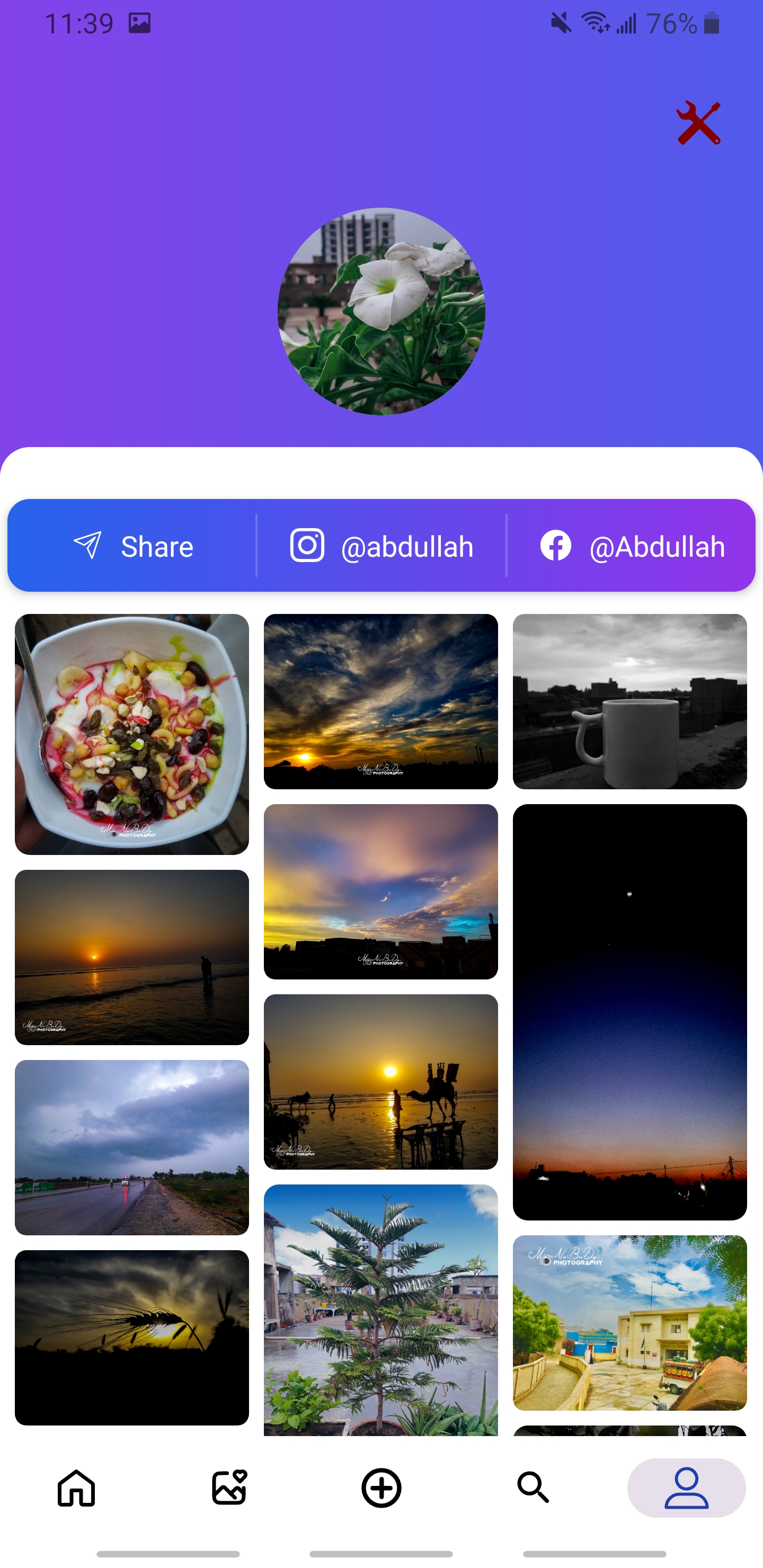 PicsBuddy App Screen